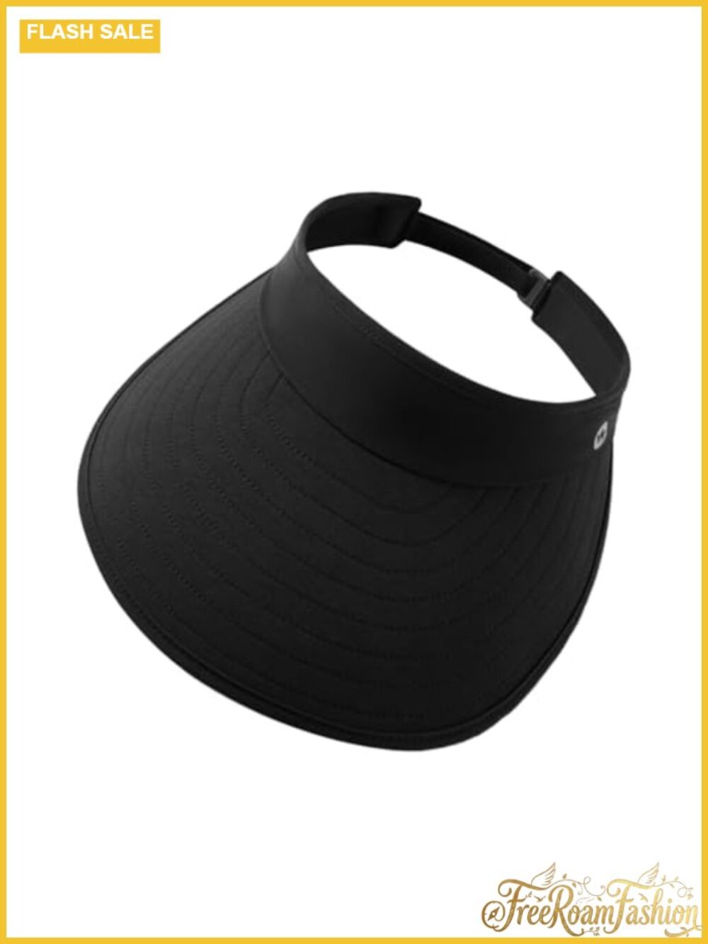 Wide Brim Packable Sun Visor UPF50+ Adjustable Beach Cap for Women